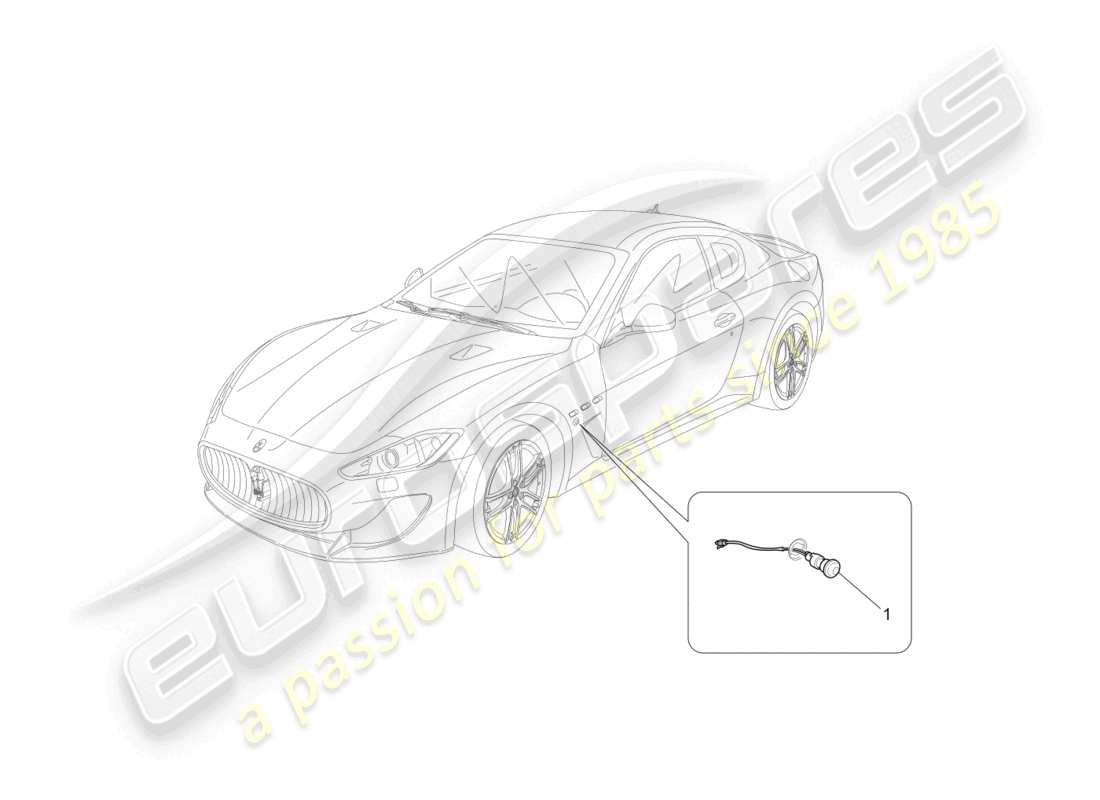 maserati granturismo mc stradale (2011) diagramme des pièces des groupes de feux latéraux