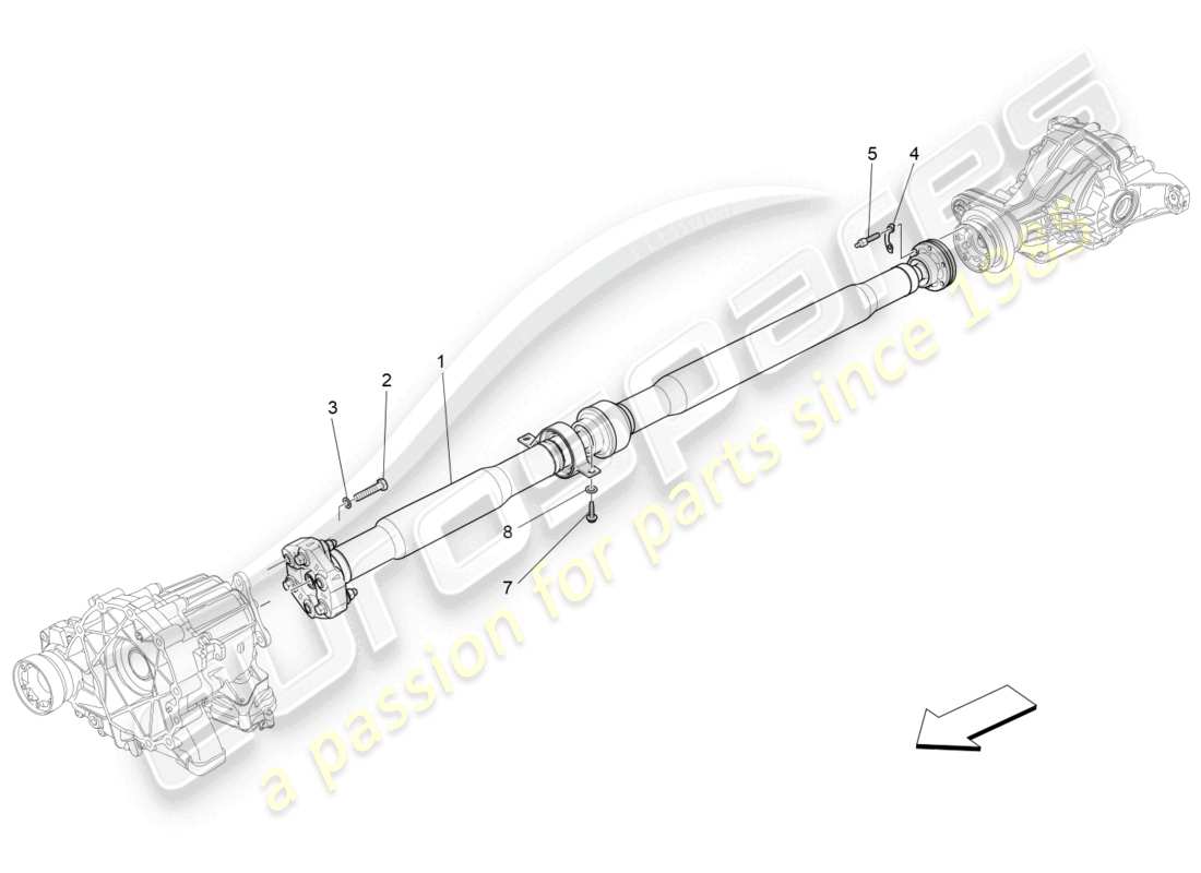 maserati levante modena s (2022) arbre de transmission schéma des pièces