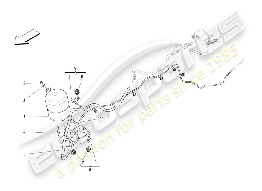 maserati levante tributo (2021) système d'air supplémentaire schéma des pièces
