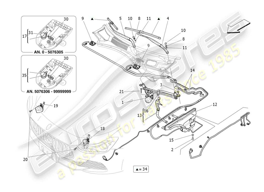 maserati ghibli fragment (2022) appareils externes du véhicule schéma des pièces