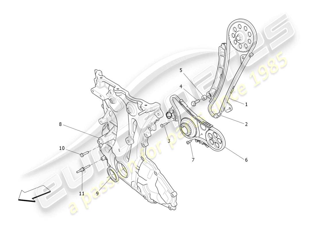 maserati levante gt (2022) schéma des pièces de distribution