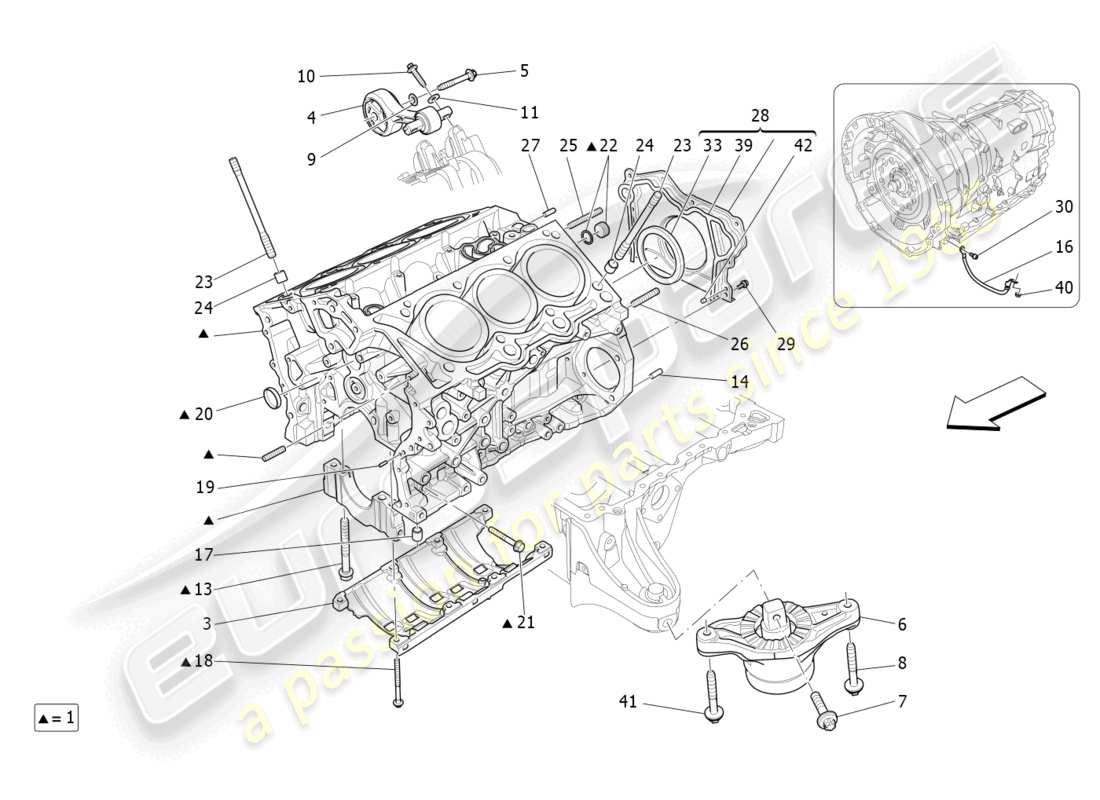 maserati levante modena (2022) carter moteur schéma des pièces