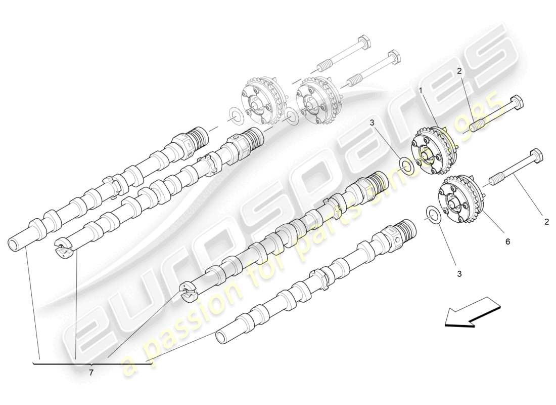 un schéma de pièces du catalogue de pièces maserati levante trofeo (2020)