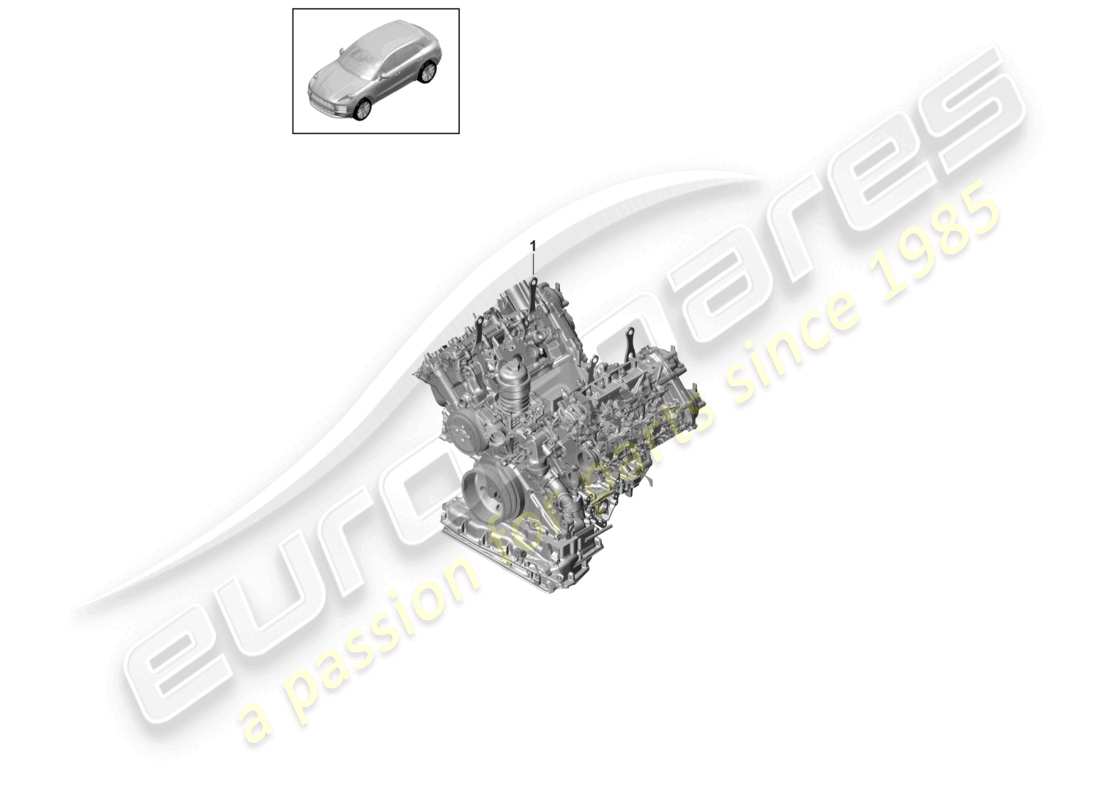 porsche 2021 (macan) moteur de base schéma des pièces