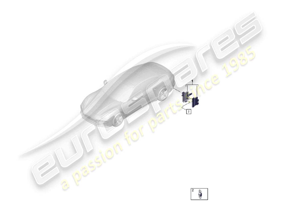 porsche 2024 (panamera 976) schéma des pièces du porte-fusible