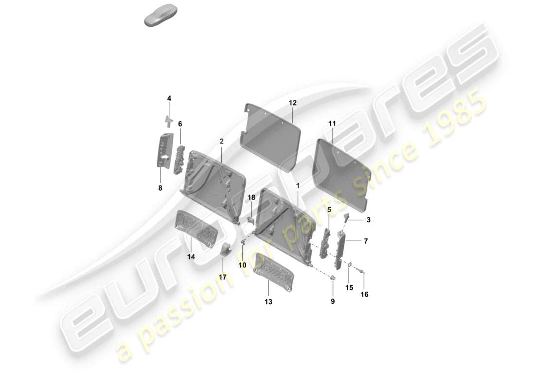 porsche 2022 (992-1 turbo / s) cadre de dossier schéma des pièces