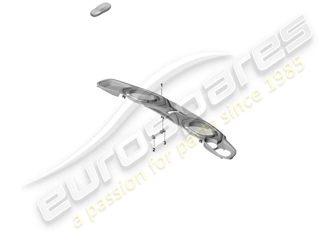 porsche 2022 (992-1 turbo / s) couvercle moteur schéma des pièces