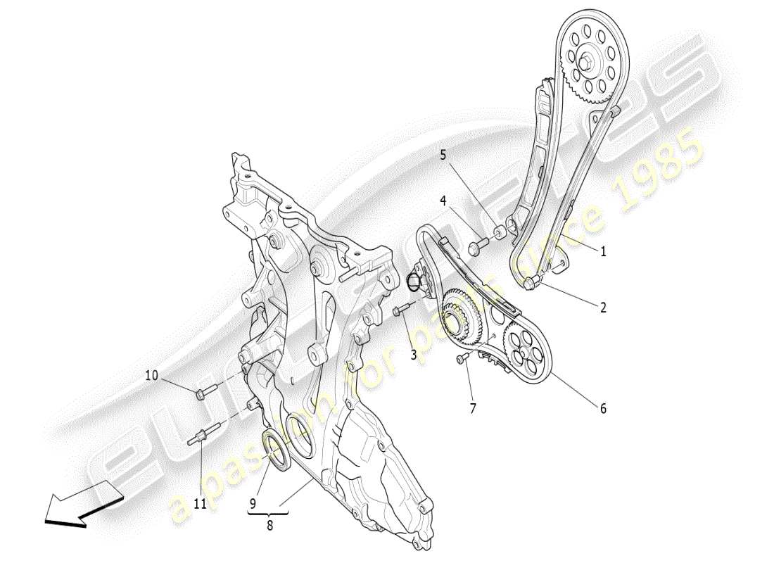 maserati ghibli (2021) schéma des pièces de distribution