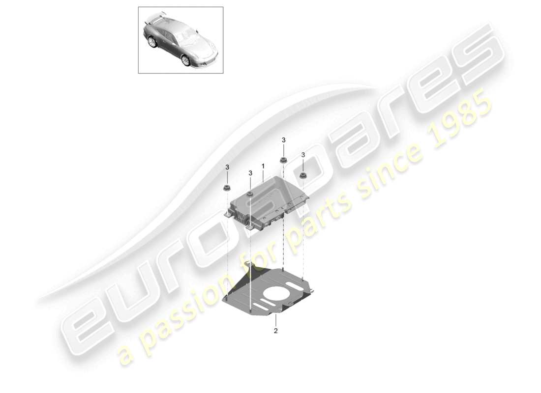 porsche 2021 (991-2 r/gt3/rs) amplificateurs d - mj 2018>> schéma des pièces