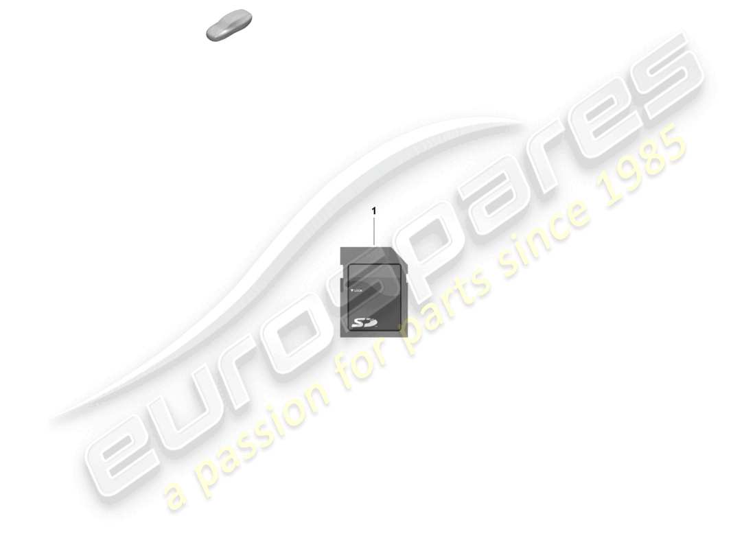 porsche 2024 (718 boxster spyder) carte mémoire sd pour la mise à jour des données de navigation schéma des pièces
