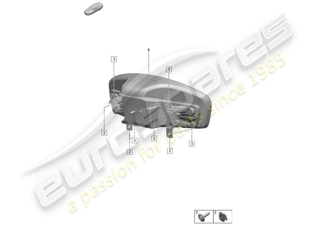porsche 2025 (macan-e) schéma des pièces de l'instrument combi