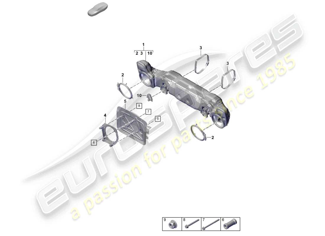 schéma de pièce contenant le numéro de pièce 9gt251307a