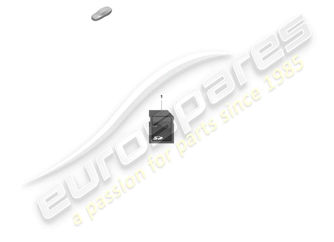 porsche 2022 (992-1 gt3/rs/st) carte mémoire sd pour la mise à jour des données de navigation schéma des pièces
