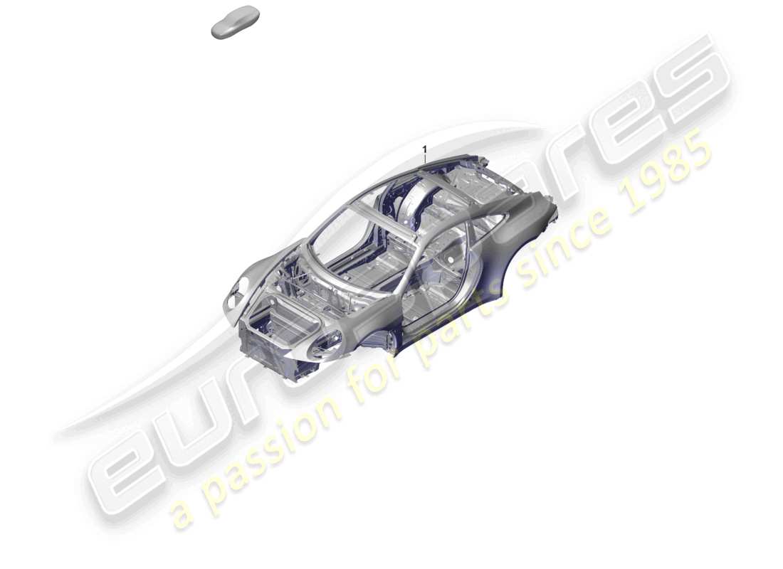 porsche 2022 (992-1 gt3/rs/st) carrosserie diagramme de pièce