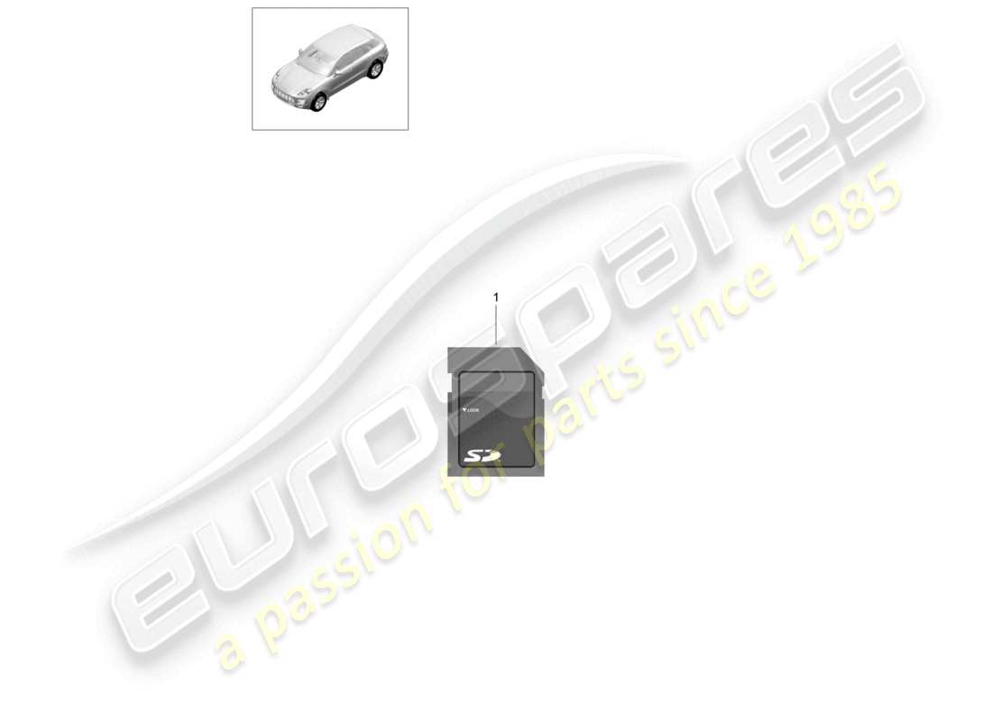 porsche 2021 (panamera 971-1) carte sd logiciel système de navigation diagramme des pièces