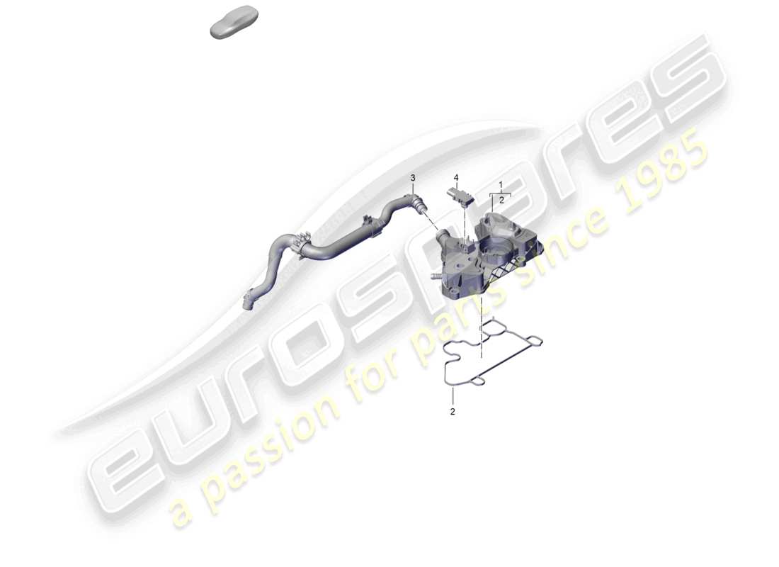 porsche 2026 (cayenne e3 pa) ventilation du séparateur d'huile du bloc-cylindres schéma des pièces