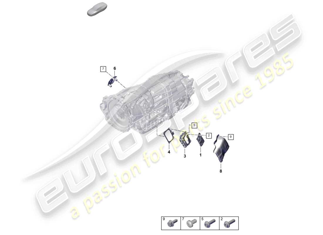 porsche 2026 (panamera 976) 8-speed boîte de vitesses à double embrayage - pdk - pour véhicules à propulsion hybride accessoires schéma des pièces