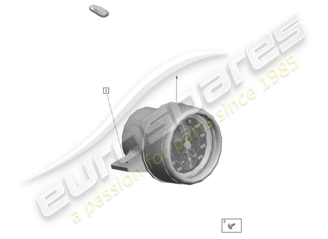 porsche 2021 (718 cayman gt4) chronomètre schéma des pièces