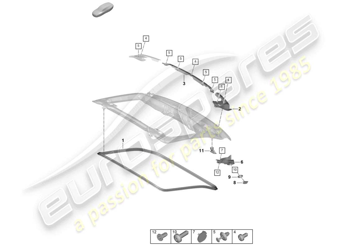 schéma de pièce contenant le numéro de pièce n 10732001