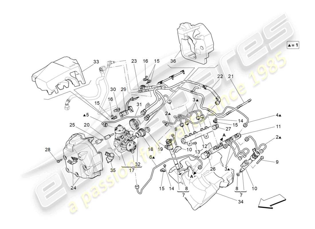 maserati levante (2019) pompes à carburant et conduites de connexion schéma des pièces