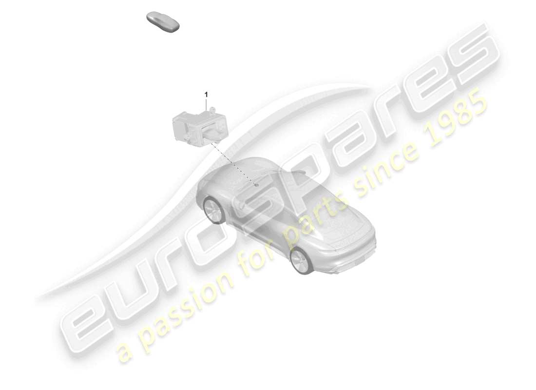 porsche 2020 (taycan 9j1-1) mécanisme de sélection schéma des pièces