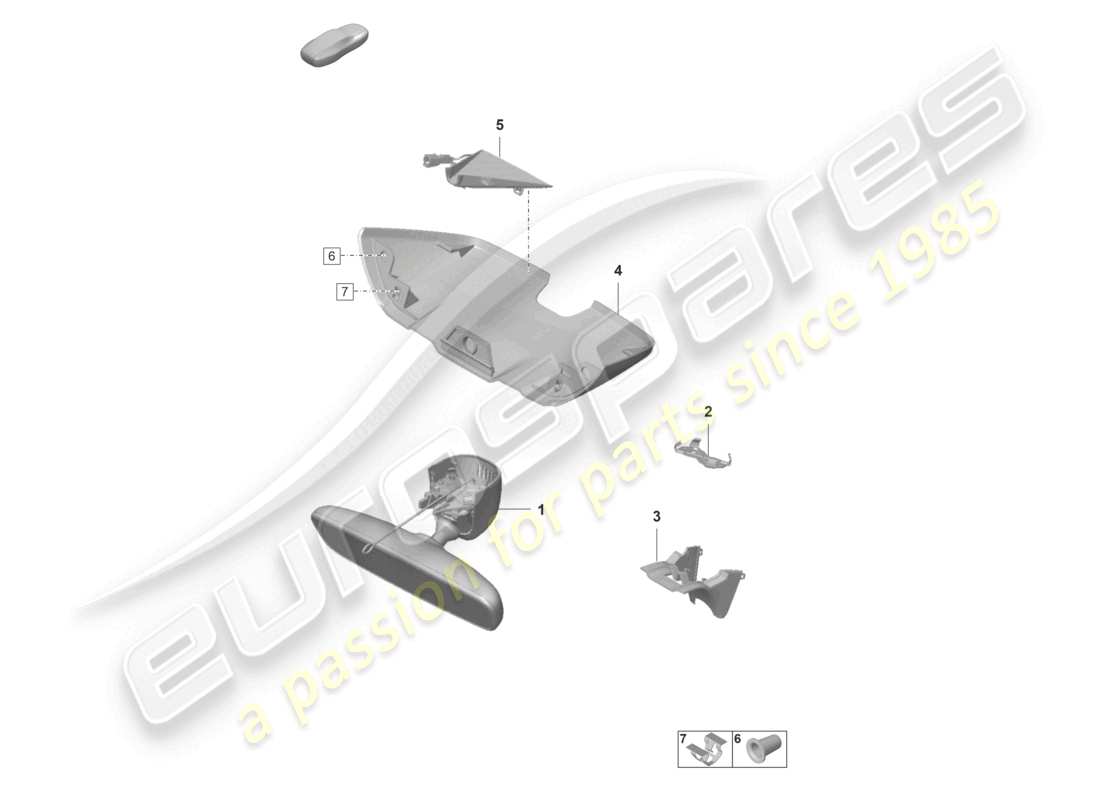 un schéma de pièces du catalogue de pièces porsche 2022 (taycan 9j1-1)