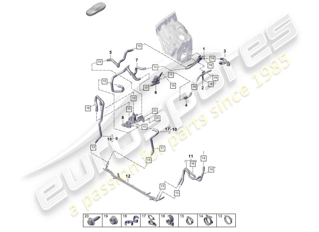 schéma de pièce contenant le numéro de pièce n10450801