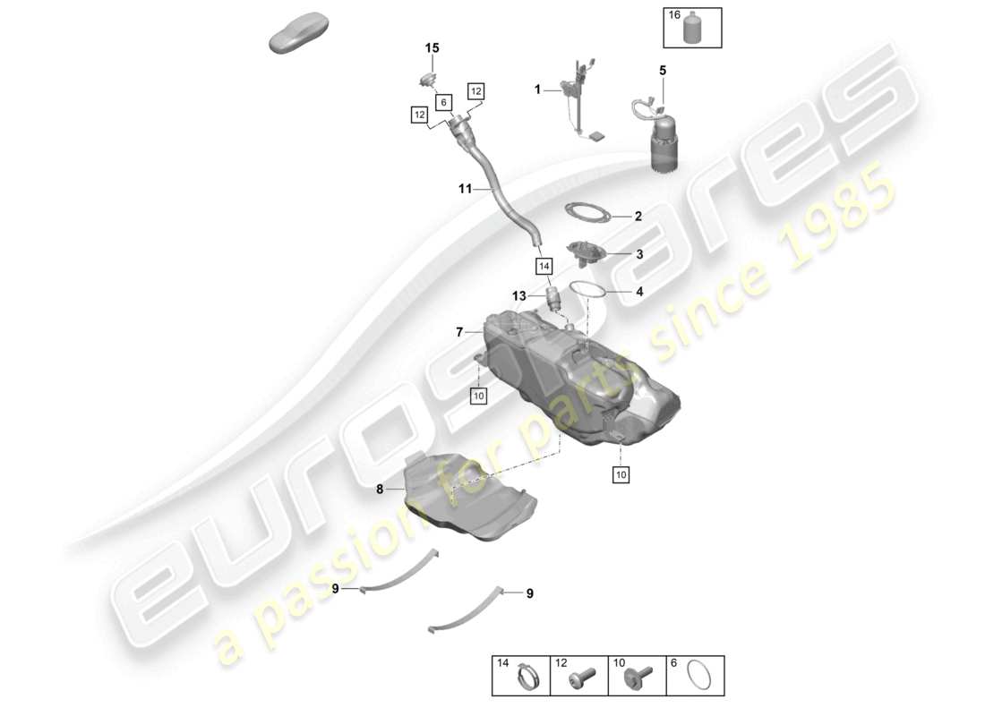 schéma de pièce contenant le numéro de pièce 982201075a