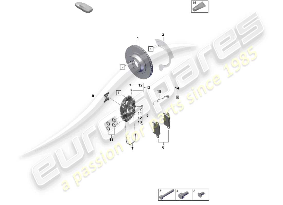 schéma de pièce contenant le numéro de pièce 9gt615424j