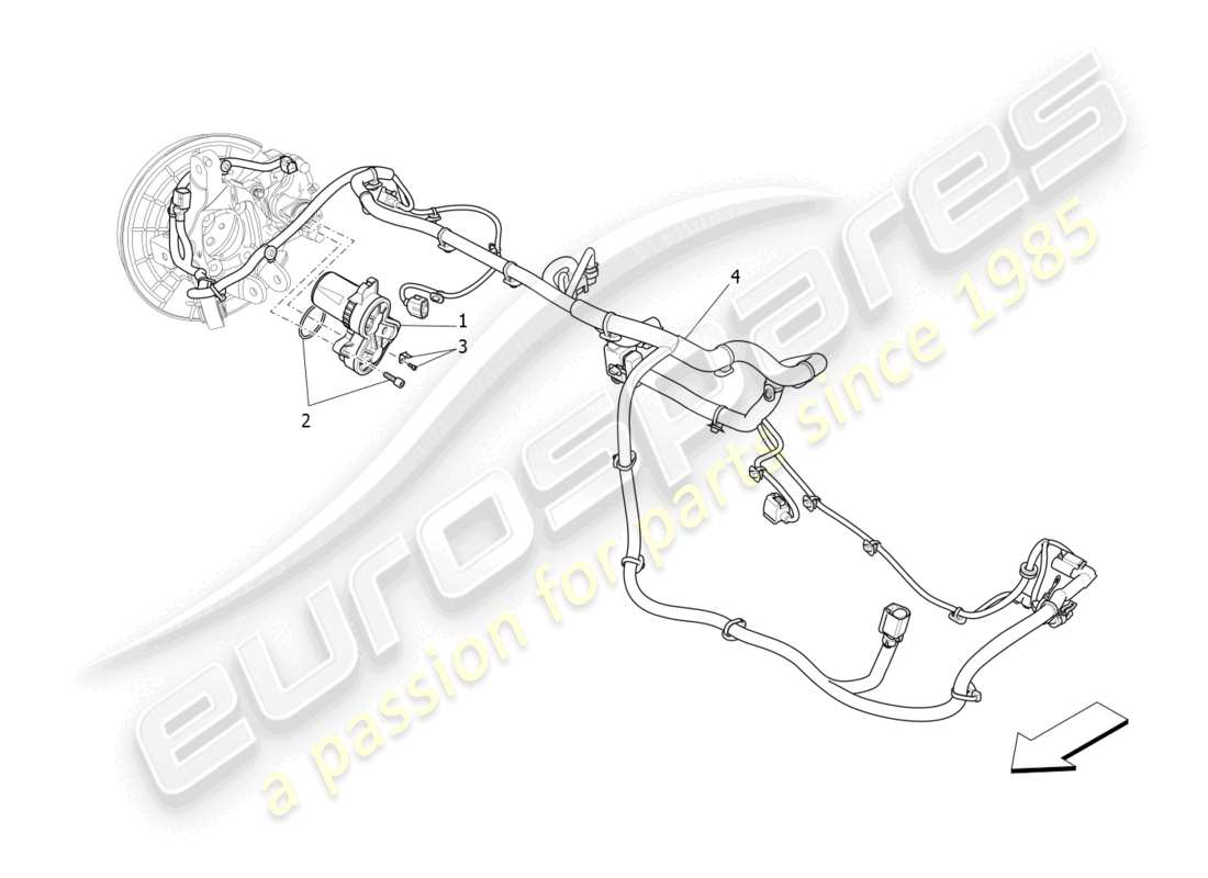 un schéma de pièces du catalogue de pièces maserati levante trofeo (2020)