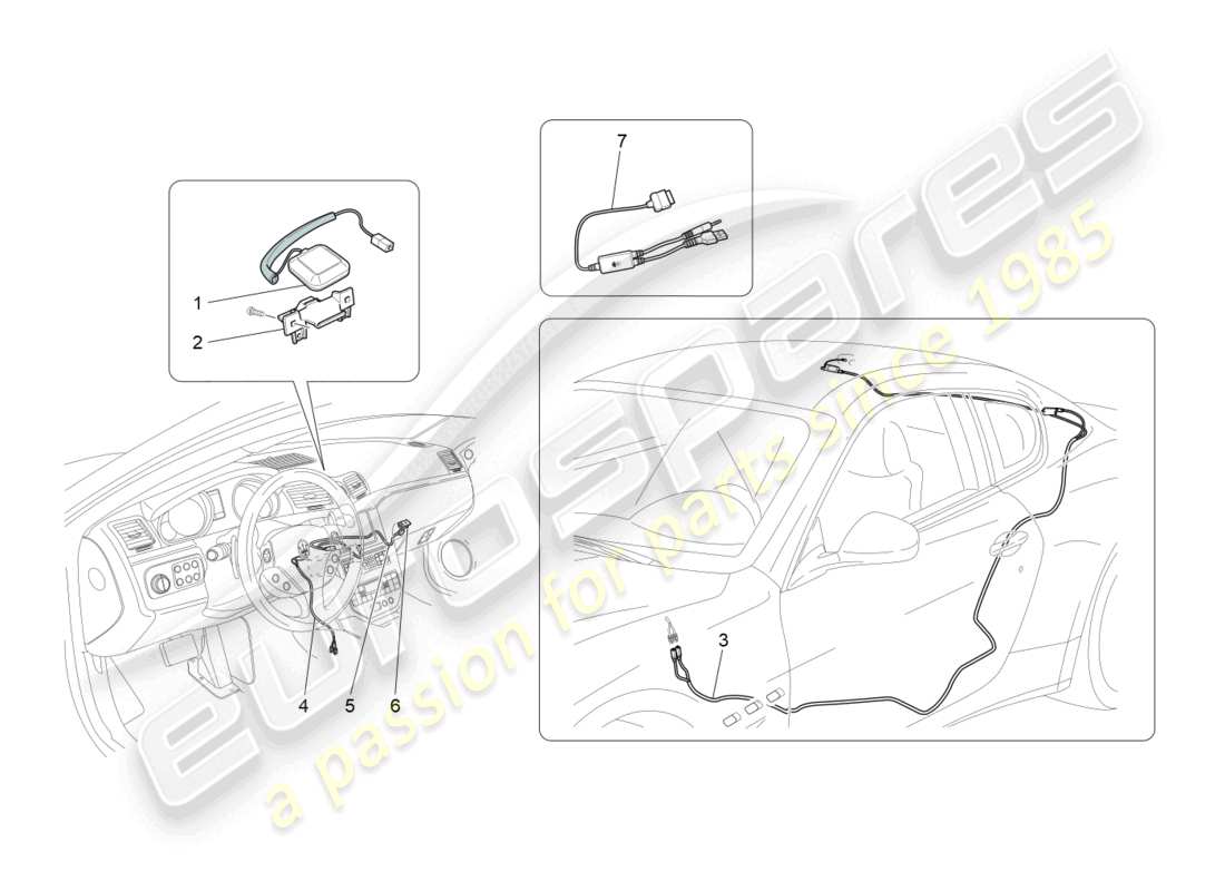 un schéma de pièces du catalogue de pièces maserati granturismo mc stradale (2012)