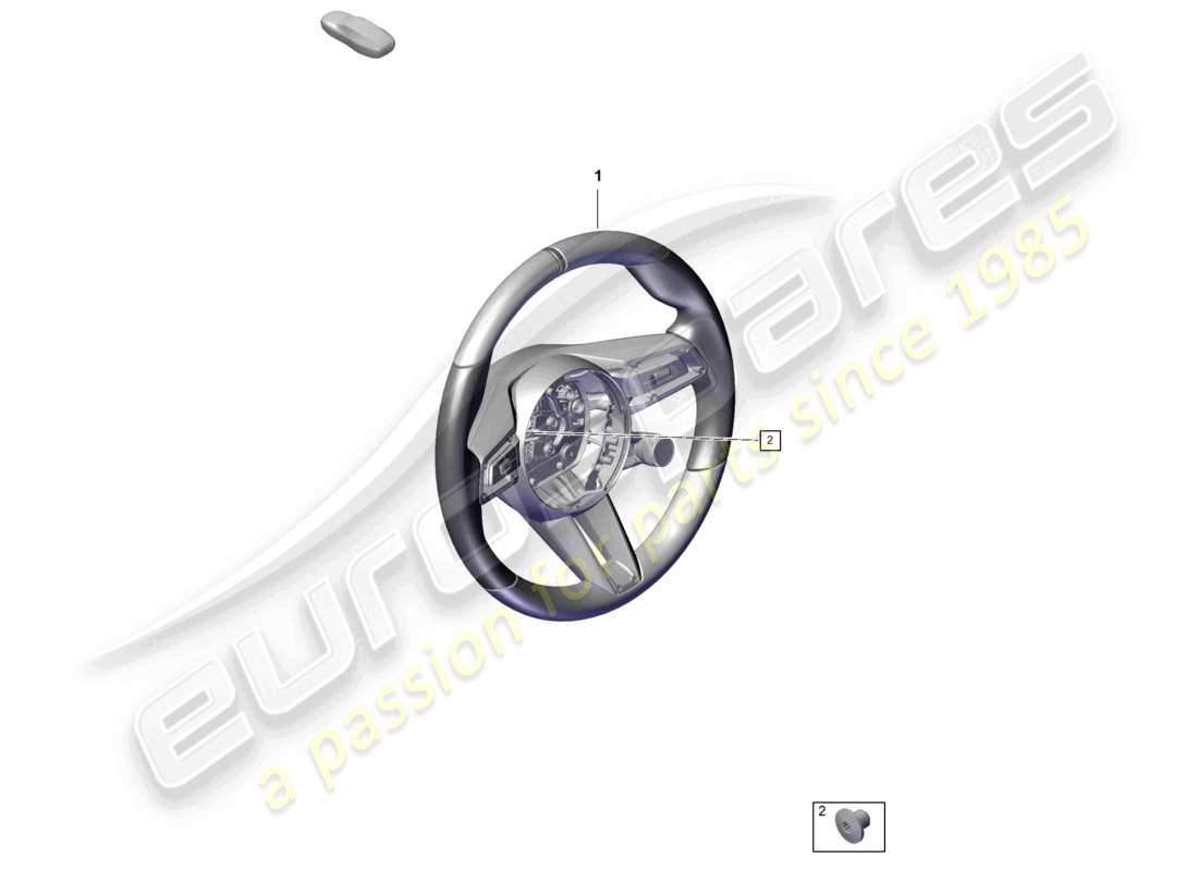 porsche 2022 (992-1 turbo / s) volant multifonction pour boîte de vitesses manuelle schéma des pièces sport