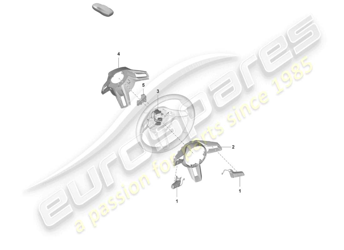 porsche 2023 (992-1 gt3/rs/st) accessoires volant schéma des pièces