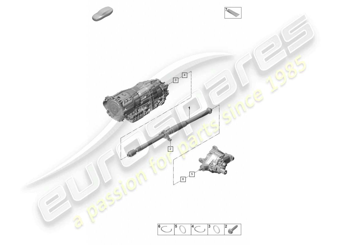 porsche 2021 (panamera 971-2) arbre à cardan schéma des pièces