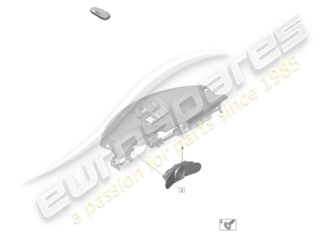 porsche 2024 (992-2 gt3/rs/st) combi-instrument schéma des pièces