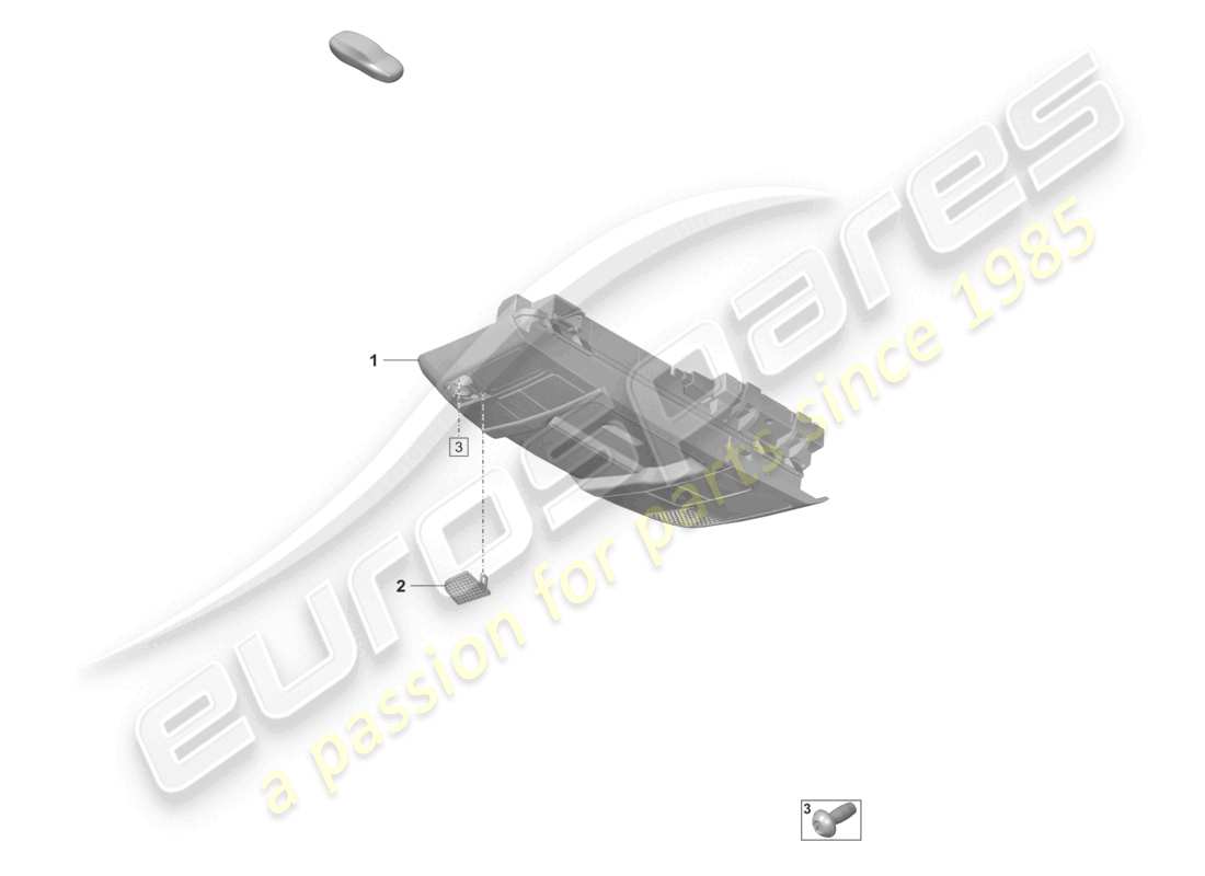 porsche 2024 (992-2 gt3/rs/st) toit de la console schéma des pièces