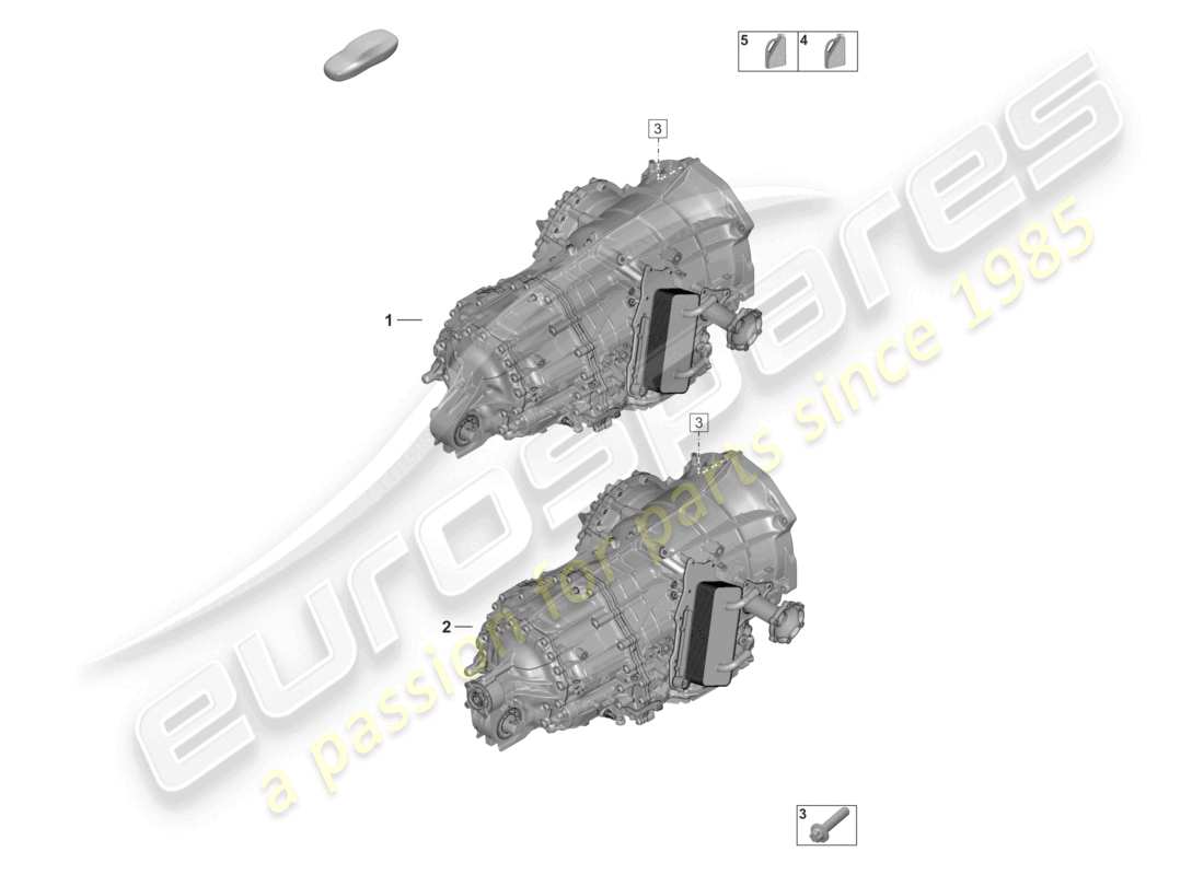 porsche 2024 (992-2) 8-speed boîte de vitesses à double embrayage - pdk - diagramme des pièces du liquide de transmission