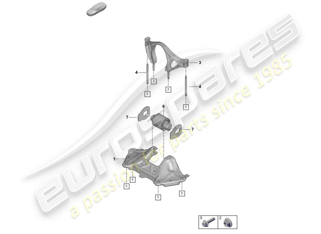 porsche 2023 (992-1 gt3/rs/st) pièces de montage pour moteur et transmission schéma des pièces