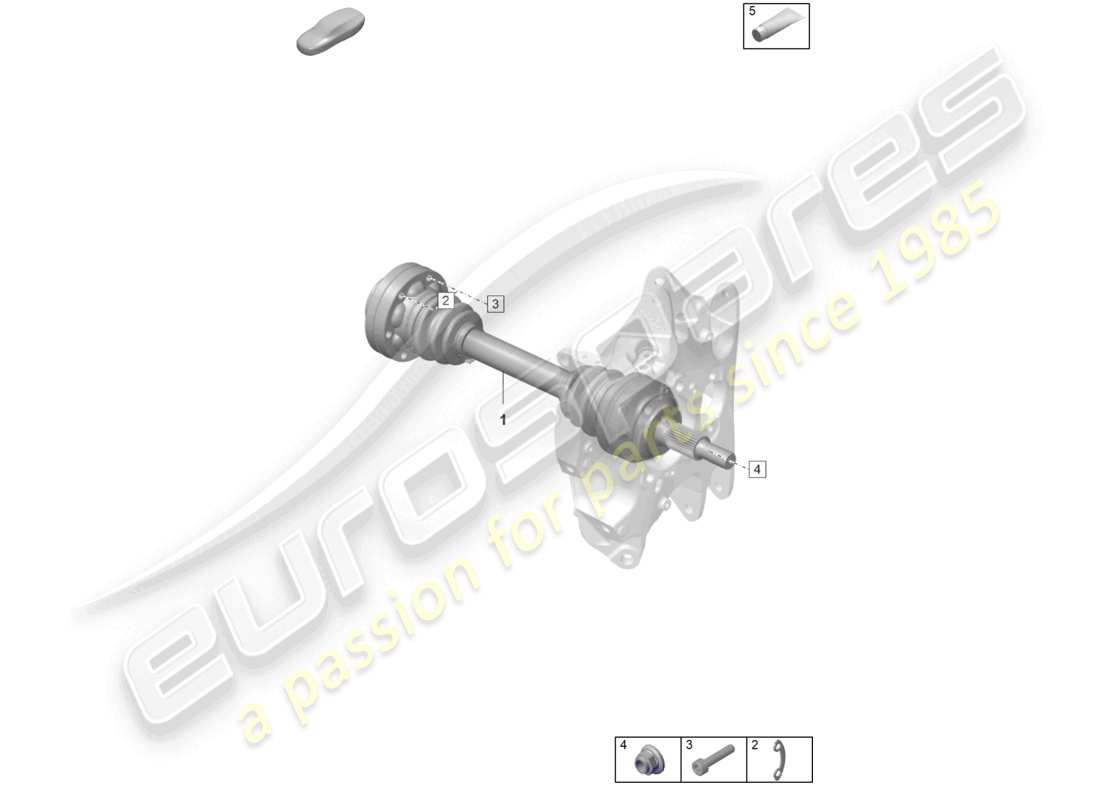 porsche 2023 (992-1 gt3/rs/st) arbre d'entraînement schéma des pièces