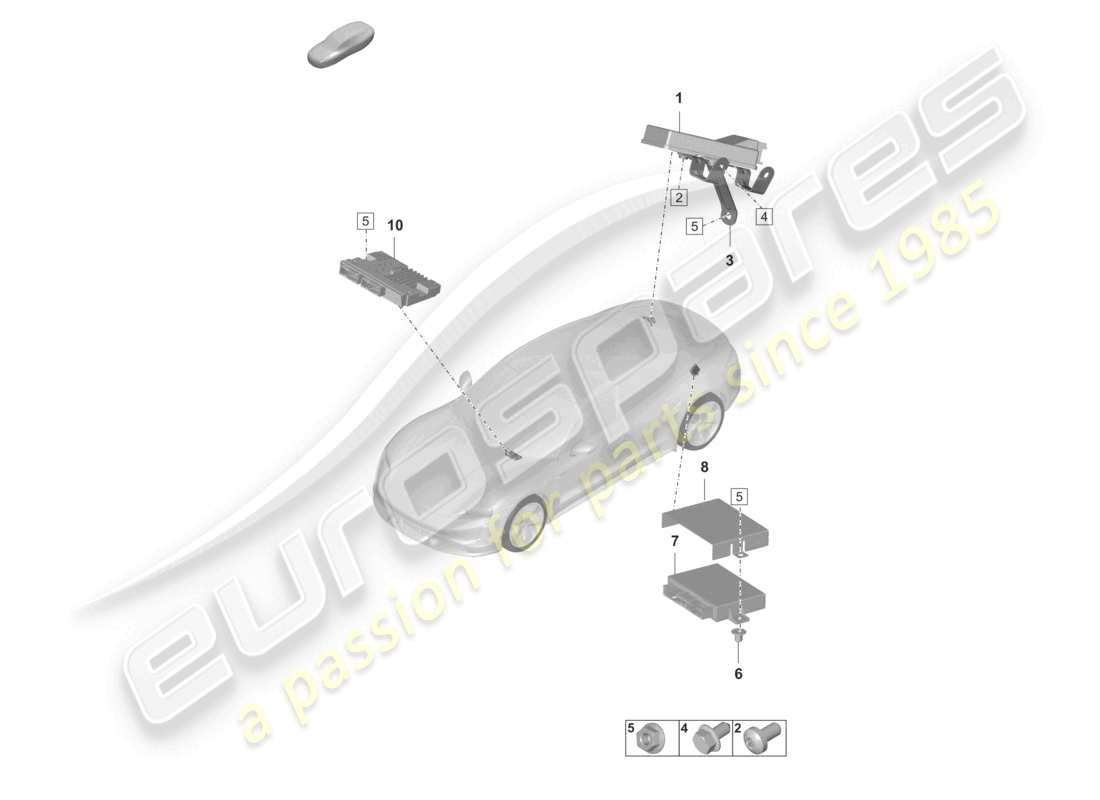 porsche 2023 (taycan 9j1-1) unités de commande unité de commande pour entraînement électrique unité de commande unité de commande pour blocage de différentiel unité de commande pour passerelle schéma des pièces