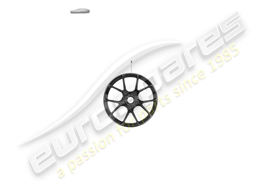 porsche 2023 (992-1 gt3/rs/st) schéma des pièces de la jante en alliage pour pneus d'hiver
