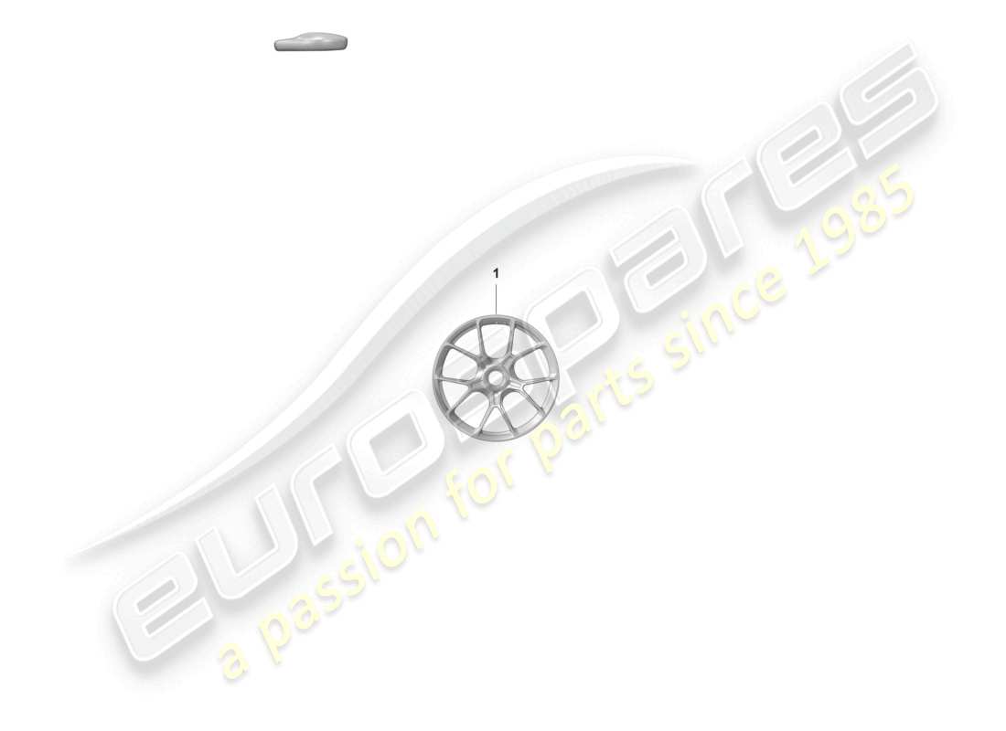 porsche 2023 (992-1 gt3/rs/st) schéma des pièces de verrouillage centralisé des jantes en alliage