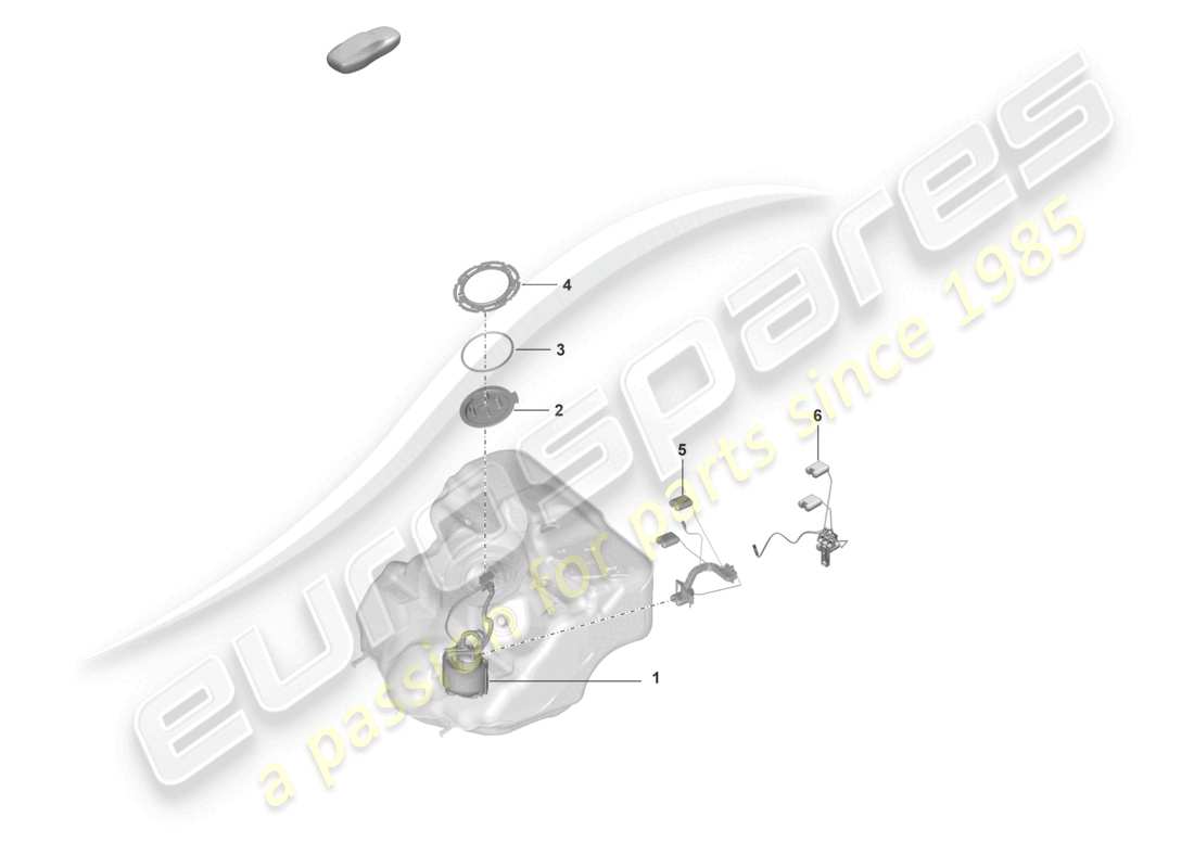 porsche 2022 (992-1 gt3/rs/st) pompe à carburant transmetteur pour jauge de carburant diagramme des pièces