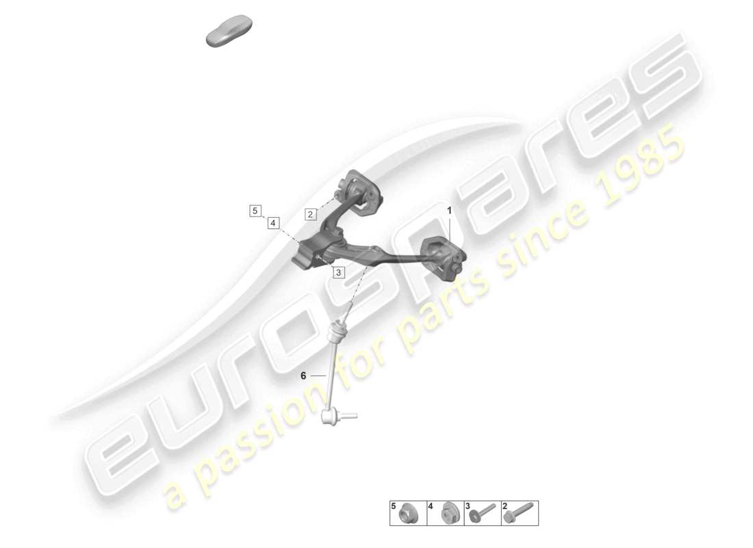 porsche 2021 (992-1 gt3/rs/st) triangle supérieur schéma des pièces
