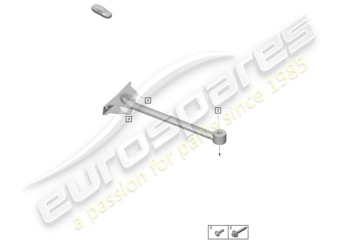 porsche 2022 (718 cayman gt4) schéma des pièces de la jambe de force du dôme