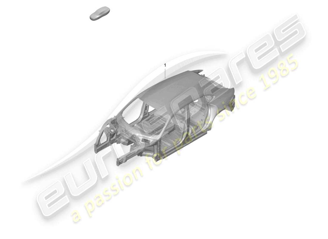 porsche 2022 (taycan 9j1-1) carrosserie diagramme de pièce