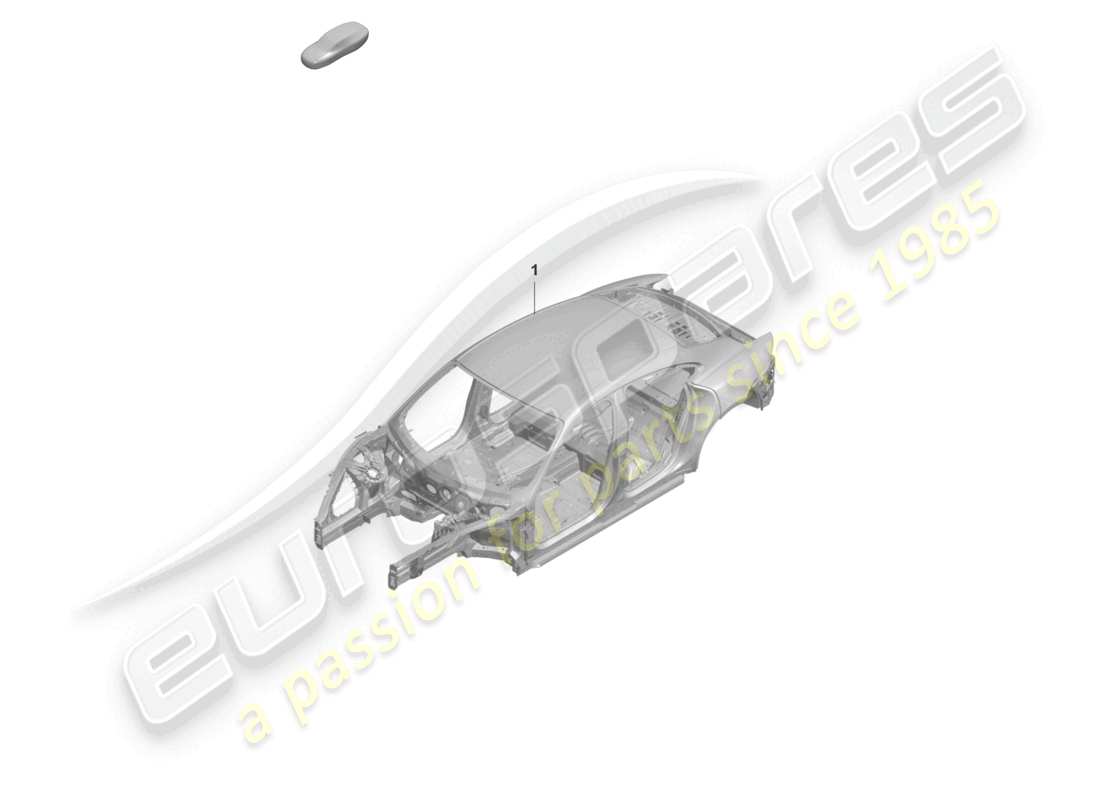 porsche 2022 (taycan 9j1-1) carrosserie diagramme de pièce