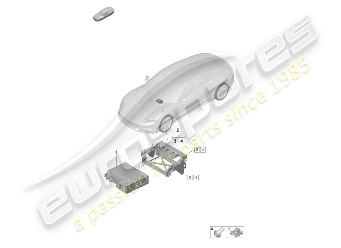 porsche 2022 (taycan 9j1-1) ordinateur central n'utilisez plus la pièce ici d >>- mj 2020 schéma de la pièce