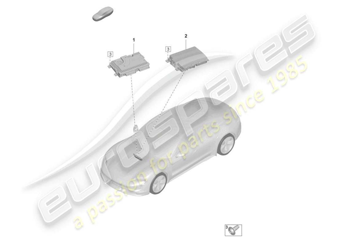 porsche 2021 (taycan 9j1-1) amplificateurs schéma des pièces