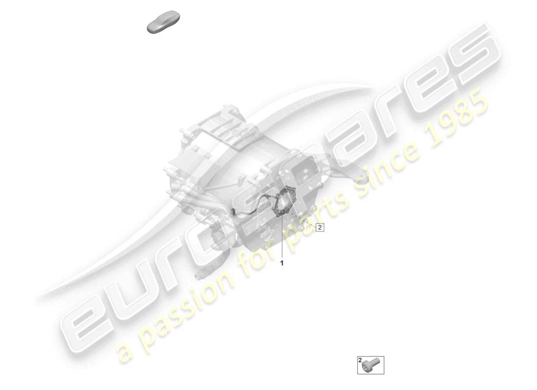 porsche 2022 (taycan 9j1-1) moteur de traction pour entraînement électrique essieu arrière capteurs schéma des pièces